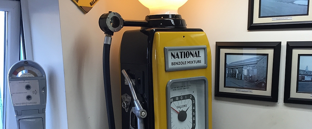 Tavern Service Station - an original petrol pump from the 1920's